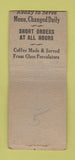 Matchbook Cover - S&C Coffee Cafe  Detroit? MI BOBTAIL