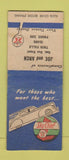 Matchbook Cover - Texaco oil gas Joe Arch Twin Falls ID low phone # WORN BOBTAIL