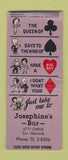 Matchbook Cover - Josephine's Bar BOBTAIL