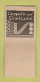 Matchbook Cover - Standard Floor Coverings Toledo OH HW Kieswetter BOBTAIL