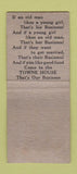 Matchbook Cover - Towne House Hamburgers Columbus OH WEAR BOBTAIL