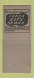 Matchbook Cover - Trading Post Restaurant Standard oil gas Lyons OH BOBTAIL