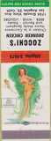 Matchbook Cover - Zocchi's Chicken Los Angeles CA pinup
