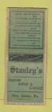 Matchbook Cover - Stanley's Restaurant New Salem PA WEAR BOBTAIL