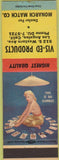 Matchbook Cover - Vis Ed Products Los Angeles CA pinup