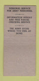 Matchbook Cover - Haight West & Son Army Uniforms Long Branch NJ BOBTAIL