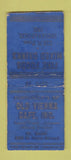 Matchbook Cover - Old Vienna Cafe Indianapolis IN PRINTING ERROR WEAR BOBTAIL
