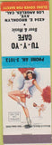 Matchbook Cover - Tu Y Yo Cafe Los Angeles CA pinup WEAR