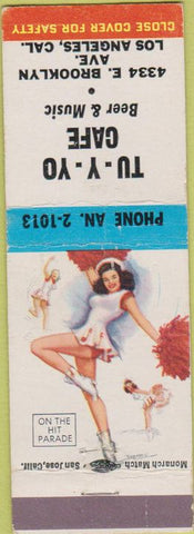 Matchbook Cover - Tu Y Yo Cafe Los Angeles CA pinup WEAR