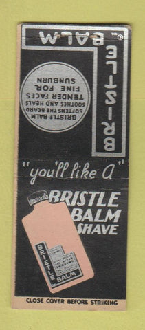 Matchbook Cover - Bristle Shave Balm San Francisco CA BOBTAIL