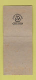 Matchbook Cover - Lenawee Cab Taxi Cities oil gas BOBTAIL