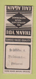 Matchbook Cover - Dresdent OH Cannon Bros Restaurant STAMPED WEAR BOBTAIL