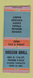 Matchbook Cover - Creech Grill BOBTAIL