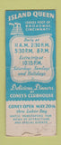 Matchbook Cover - Coney Island  Amusement girlie Cincinnati OH WEAR BOBTAIL