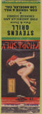 Matchbook Cover - Stevens Grill Los Angeles CA pinup POOR