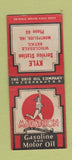 Matchbook Cover - Marathon oil gas Kyle Montpelier IN low phone # BOBTAIL