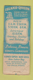 Matchbook Cover - Coney Island  Amusement girlie Cincinnati OH WEAR BOBTAIL