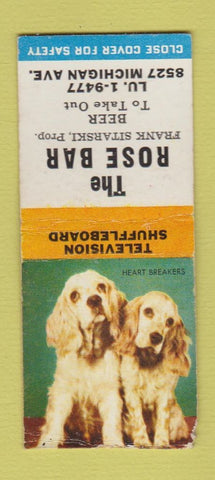 Matchbook Cover - The Rose Bar Frank Sitarski BOBTAIL