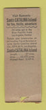 Matchbook Cover - Catalina Casino Santa Catalina Island CA WEAR BOBTAIL
