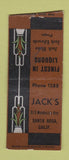 Matchbook Cover - Jack's Santa Rosa CA WEAR BOBTAIL