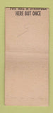 Matchbook Cover - Pohlar's Cafe Cincinnati OH BOBTAIL