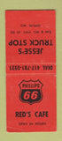 Matchbook Cover - Phillips 66 oil gas Jesse's Red's Joplin MO BOBTAIL