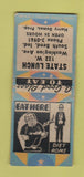 Matchbook Cover - State Lunch South Bend IN WEAR BOBTAIL