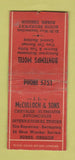 Matchbook Cover McCulloch Chrysler Plymouth Burns OR Bontemps Motel WORN BOBTAIL