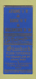 Matchbook Cover - Standard Floor Coverings Toledo OH HW Kieswetter BOBTAIL