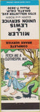 Matchbook Cover - Miller Lewis Union oil gas Goleta CA hillbilly