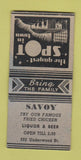 Matchbook Cover - Savoy Restaurant BOBTAIL