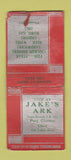 Matchbook Cover - Jake's Ark Port Clinton OH Mobil oil gas POOR BOBTAIL