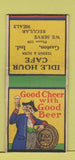 Matchbook Cover - Idle Hour Cafe Gaston IN low phone # BOBTAIL