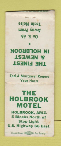 Matchbook Cover - Holbrook Motel AZ Route 66 WEAR BOBTAIL