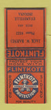 Matchbook Cover - Flintkote Roofing Siding Jack Barnes Evansville IN BOBTAIL