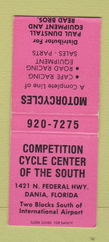 Matchbook Cover - Competition Motorcycles Dania FL Paul Dunstall BOBTAIL
