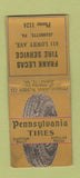Matchbook Cover - Pennsylvania Tires Frank Lecas Jeannette PA WEAR BOBTAIL