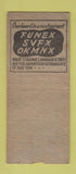 Matchbook Cover - Trading Post Restaurant Standard oil gas Lyons OH WORN BOBTAIL