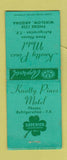 Matchbook Cover - Knotty Pines Motel Winslow AZ low phone # BOBTAIL