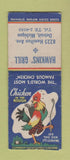 Matchbook Cover - Hawkins' Grill Detroit MI Chicken in the Rough BOBTAIL