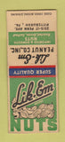 Matchbook Cover - Like Em Peanuts Pittsburgh PA BOBTAIL