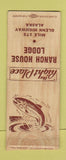 Matchbook Cover - Ranch House Lodge Glenn Highway AK BOBTAIL