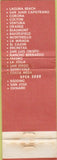 Matchbook Cover - Colony Kitchen CA Chain