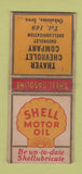 Matchbook Cover - Thayer Chevrolet Shell oil gas Oskaloosa IA BOBTAIL