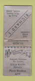 Matchbook Cover - Richard's Restaurant Avon MA WORN BOBTAIL
