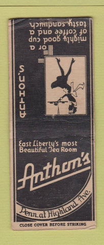Matchbook Cover - Antohn's Restaurant East Liberty BOBTAIL