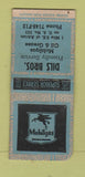 Matchbook Cover - Dils Bros Mobil oil gas  WEAR BOBTAIL