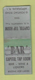Matchbook Cover - Capitol Tap Room Apponaug RI  BOBTAIL