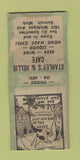 Matchbook Cover - Stanley's & Nellie Cafe Detroit MI WEAR BOBTAIL