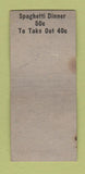 Matchbook Cover - L Chimenti Liquor Warren PA restaurant BOBTAIL